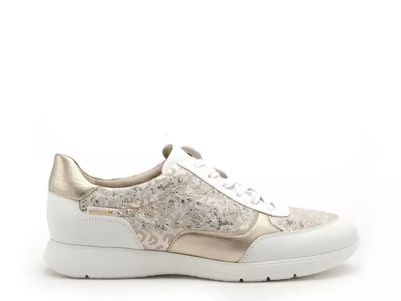Mephisto 7100P5147581 MENDY Or Baskets Basses Femme