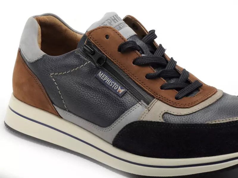 Mephisto 6360P5146846 GILFORD Bleu Baskets Basses Homme