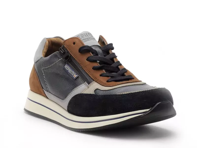 Mephisto 6360P5146846 GILFORD Bleu Baskets Basses Homme