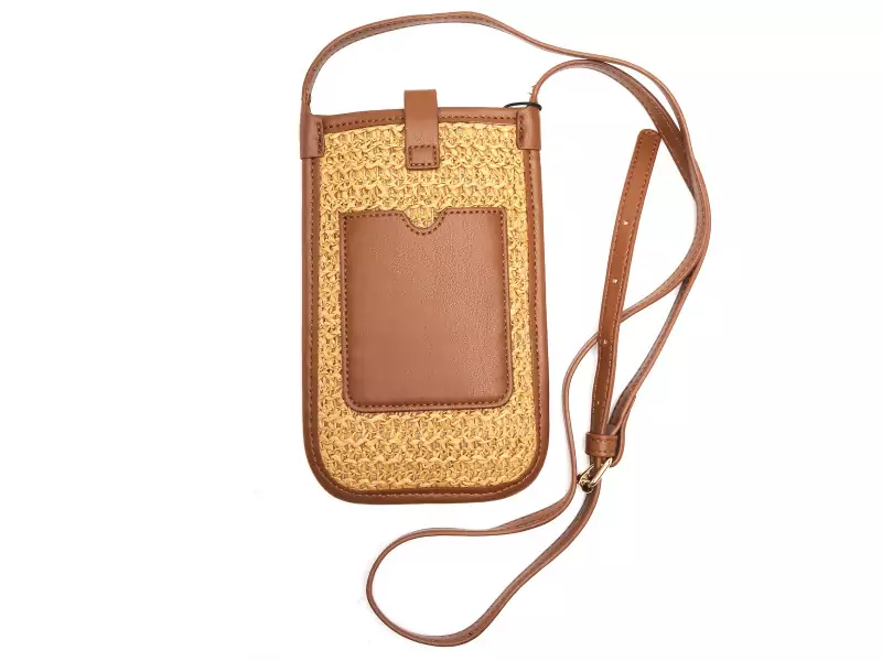 Pieces SAC PORTABLE PCTIKA JUTE PHONE BAG FC Beige Accessoires Femme