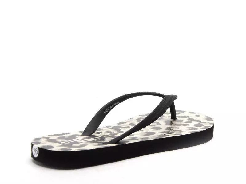 Pieces PCSUMMER PRINT FLIP FLOP HG Multicolore Mules et Sabots Plats Femme