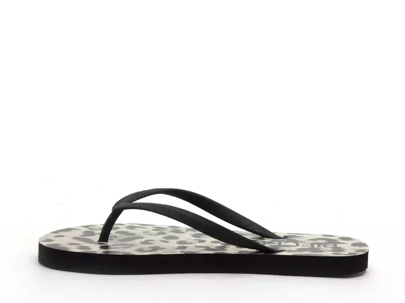 Pieces PCSUMMER PRINT FLIP FLOP HG Multicolore Mules et Sabots Plats Femme