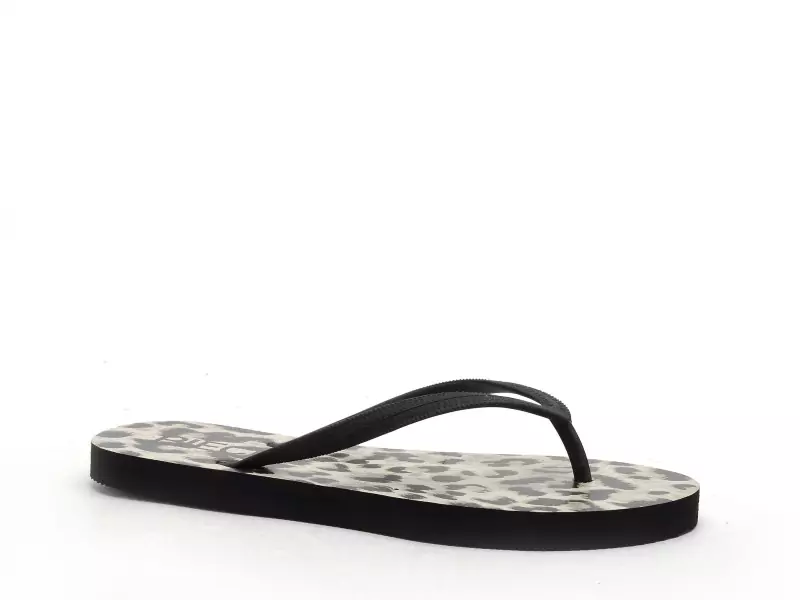 Pieces PCSUMMER PRINT FLIP FLOP HG Multicolore Mules et Sabots Plats Femme