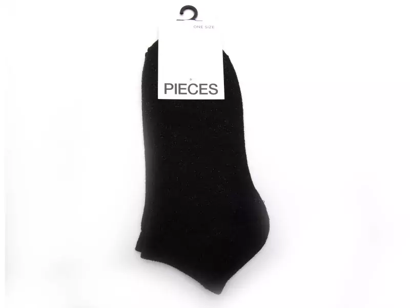 Pieces CHAUSSETTES PCSEBBY GLITTER SNEAKER Noir Accessoires Femme