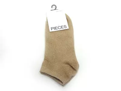 CHAUSSETTES PCSEBBY GLITTER SNEAKER Beige