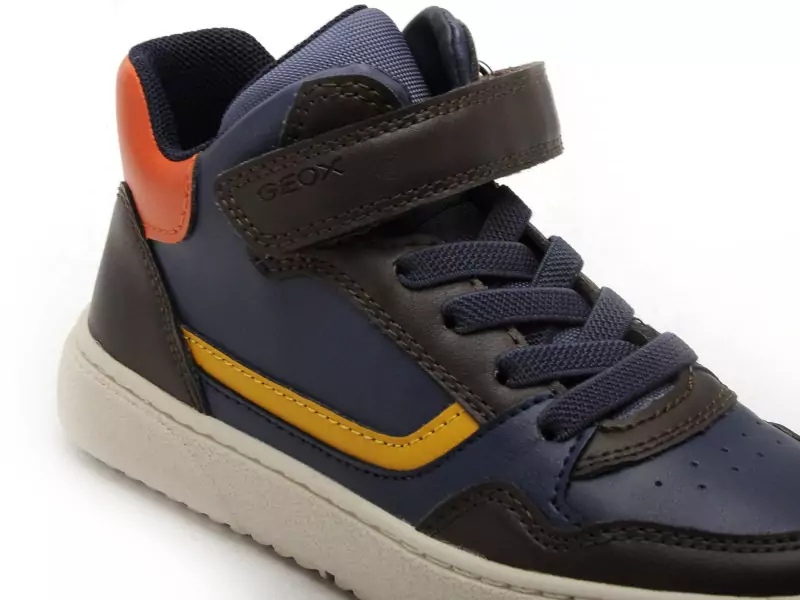 Geox J THELEVEN BOY J56LDB Multicolore Baskets Montantes Garçon