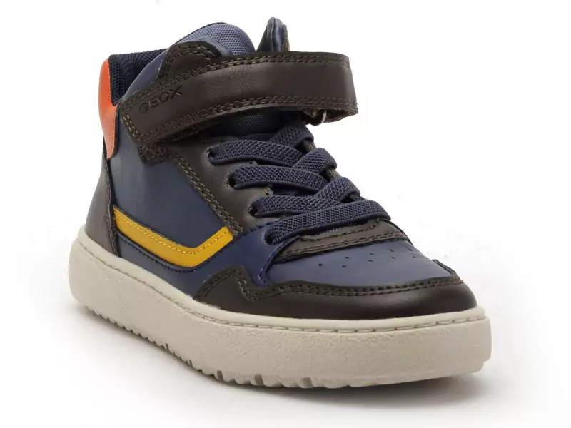 Geox J THELEVEN BOY J56LDB Multicolore Baskets Montantes Garçon