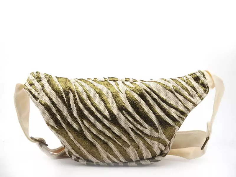 Pieces SAC PCPARIS ZEBRA CANVAS BUMBAG Beige Accessoires Femme