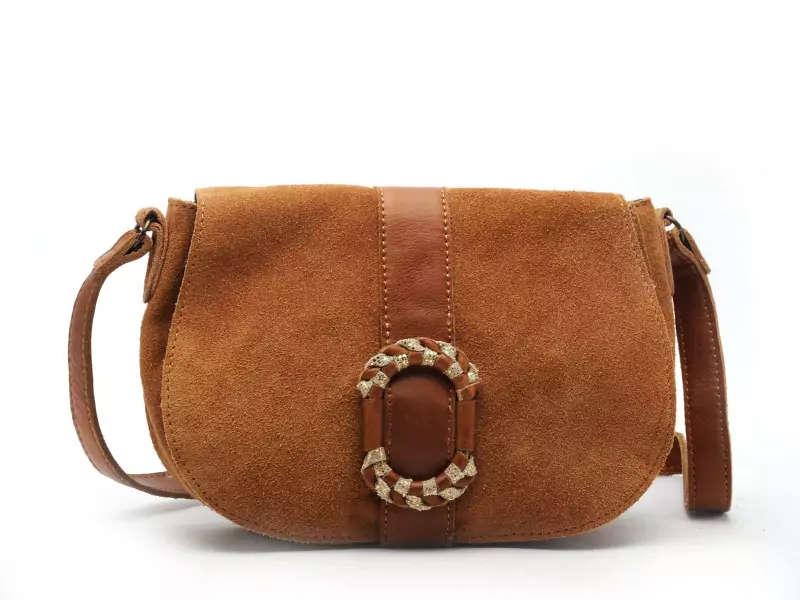 Pieces SAC PCTYTIA SUEDE CROSS BODY FC Marron Accessoires Femme