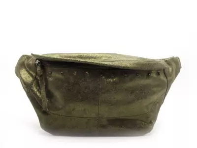 SAC PCDAINO LEATHER BUMBAG FC Kaki Accessoires Femme