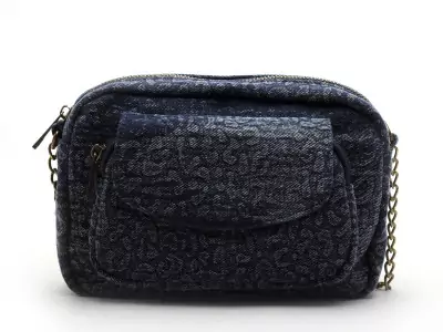 SAC PCNAINA DENIM CROSS BODY FC Bleu