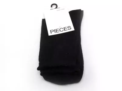 CHAUSSETTES PCSEBBY GLITTER LONG 1 PACK Noir