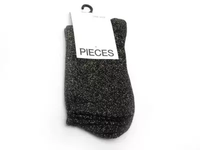 PCSEBBY GLITTER LONG 1 PACK Noir