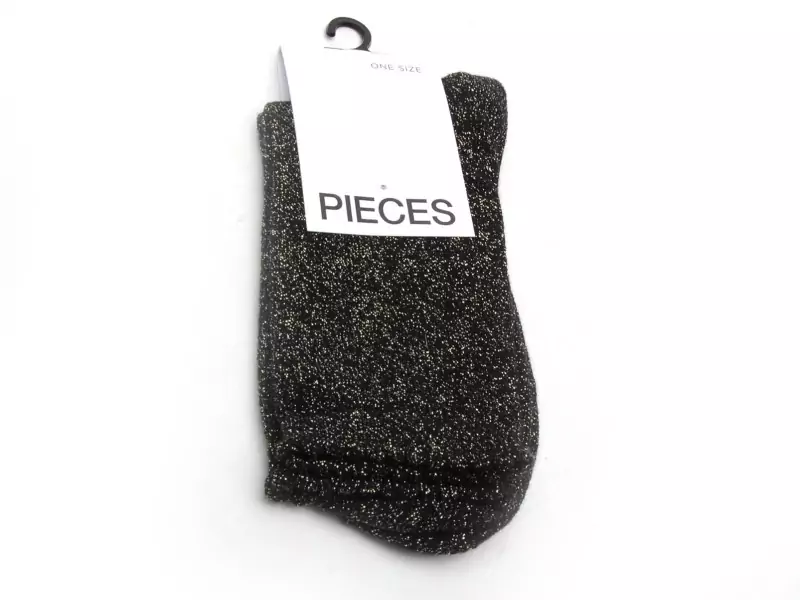 Pieces PCSEBBY GLITTER LONG 1 PACK Noir Accessoires Femme