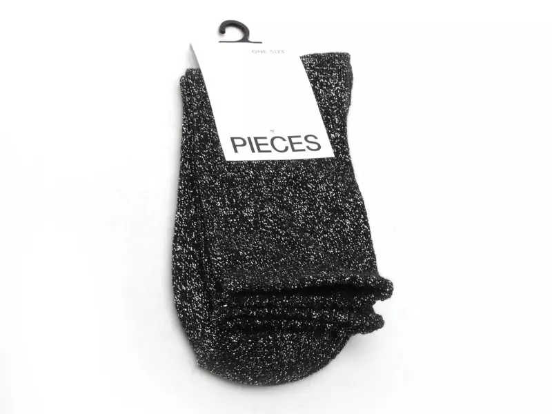 Pieces PCSEBBY GLITTER LONG 1 PACK Noir Accessoires Femme