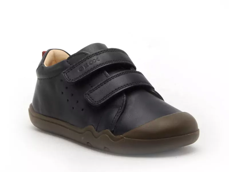 Geox B STEPPIEUP BOY B465WA Bleu Baskets Basses Garçon