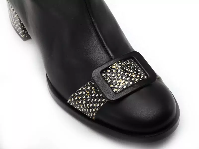 Nemonic 2345 Noir Bottines femme Boots et Bottines à Talons Femme