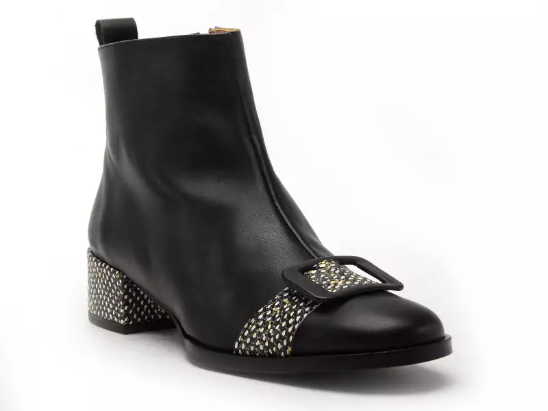 Nemonic 2345 Noir Bottines femme Boots et Bottines à Talons Femme