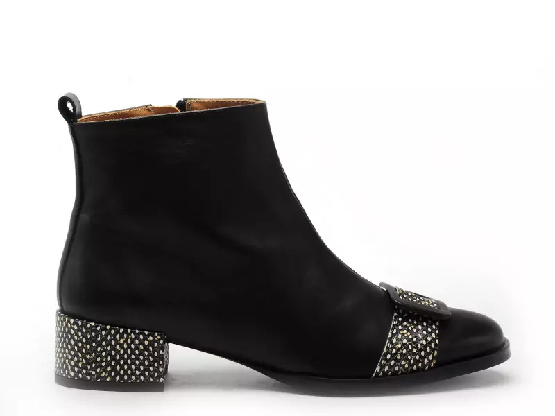 Nemonic 2345 Noir Bottines femme Boots et Bottines à Talons Femme