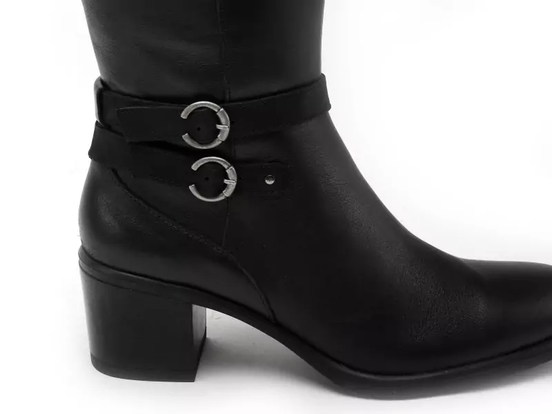 Dorking D8610SUNB Noir Bottes à Talons Femme