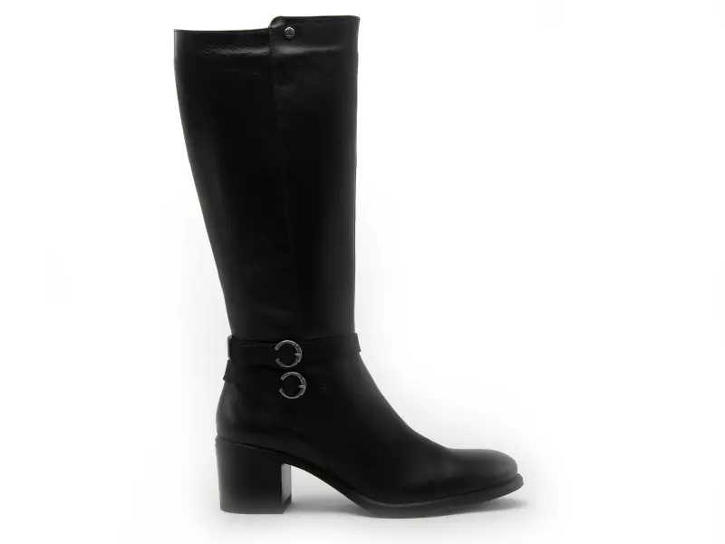 Dorking D8610SUNB Noir Bottes à Talons Femme