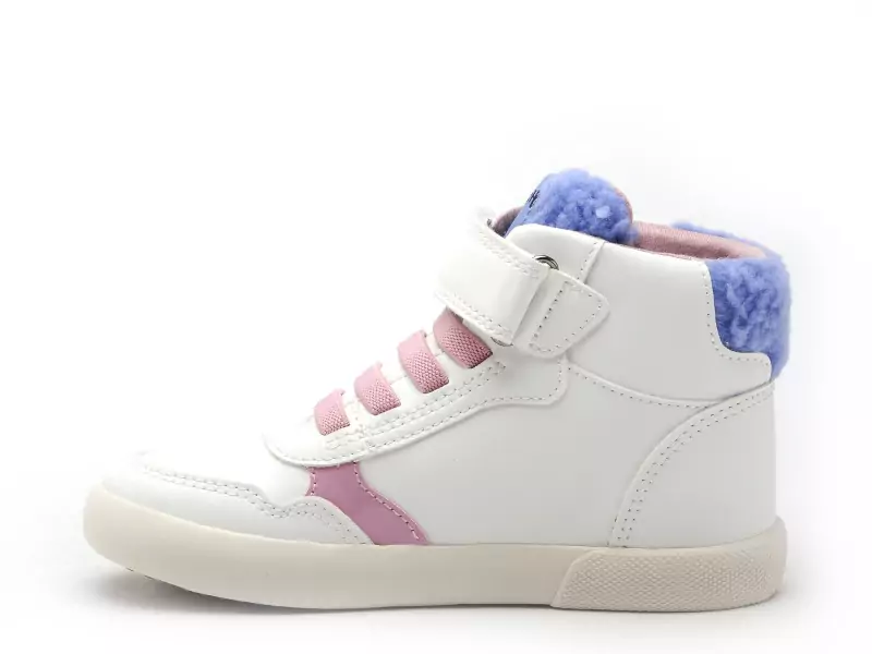 Geox B GISLI GIRL B561MF Blanc Baskets Montantes Fille