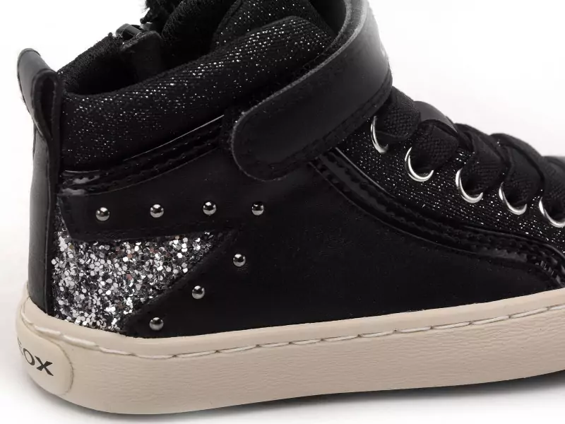 Geox J KALISPERA FILLE J944GM Noir Baskets Montantes Fille
