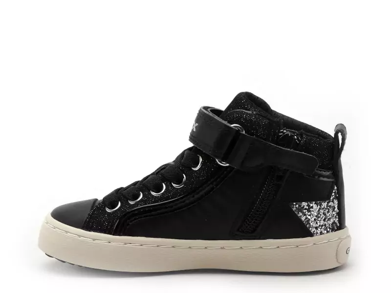 Geox J KALISPERA FILLE J944GM Noir Baskets Montantes Fille