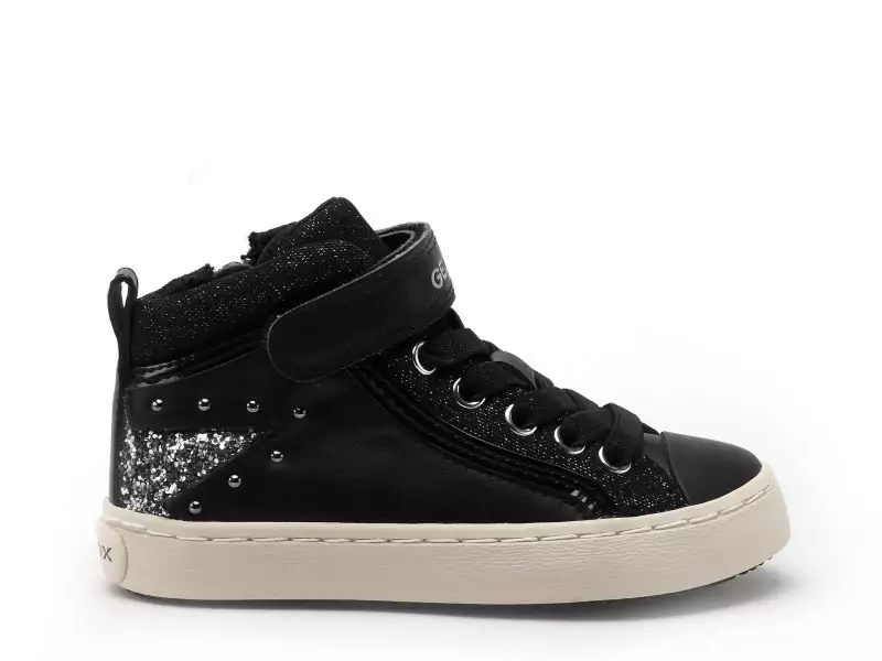 Geox J KALISPERA FILLE J944GM Noir Baskets Montantes Fille