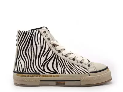 XY51 3V1 Blanc Basket Montante Femme