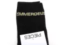 Pieces CHAUSSETTES PCSEBBY LONG GLITTER Noir Accessoires Femme