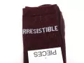 Pieces CHAUSSETTES PCSEBBY LONG GLITTER Bordeaux Accessoires Femme
