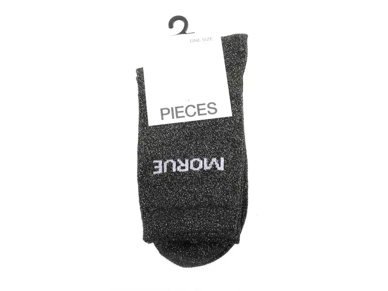 Pieces CHAUSSETTES PCSEBBY LONG GLITTER Kaki Accessoires Femme