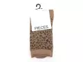 Pieces CHAUSSETTES PCSEBBY GLITTER LONG Beige Accessoires Femme