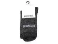  CHAUSSETTES PCSEBBY LONG GLITTER Gris Accessoires Femme