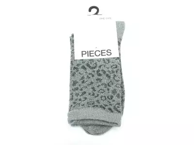 CHAUSSETTES PCSEBBY GLITTER LONG Bleu
