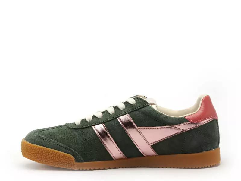 Gola BASKETS ELAN GLITZ CLB490 Vert Baskets Basses Femme