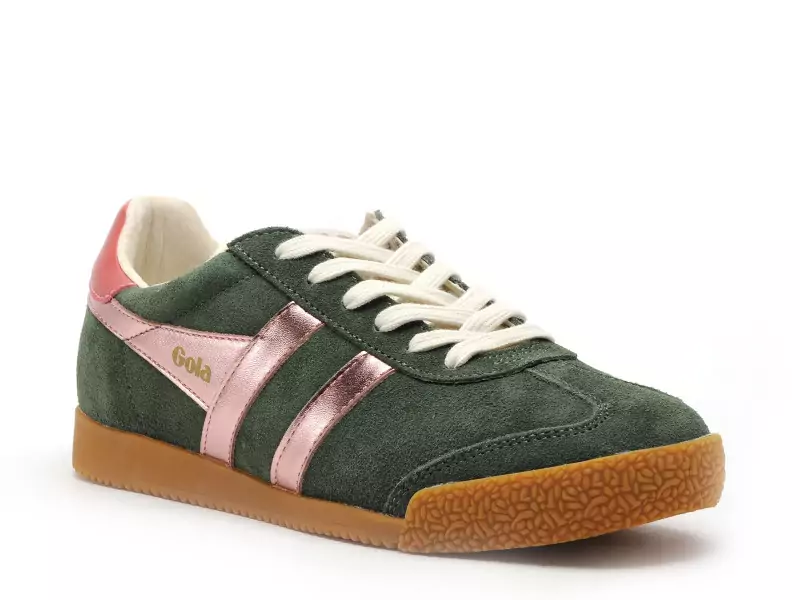 Gola BASKETS ELAN GLITZ CLB490 Vert Baskets Basses Femme