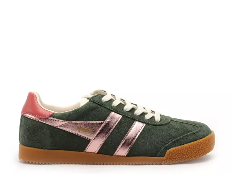 Gola BASKETS ELAN GLITZ CLB490 Vert Baskets Basses Femme