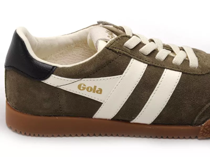Gola Baskets ELAN CKA538 Kaki Baskets Basses Garçon