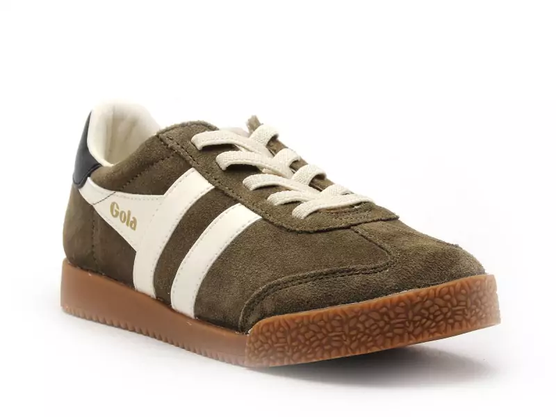 Gola Baskets ELAN CKA538 Kaki Baskets Basses Garçon