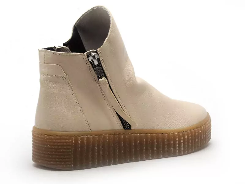 Follia Dolce 411 Blanc Boots et Bottines Plates Femme