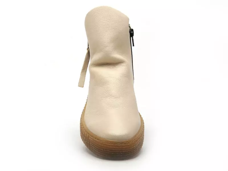 Follia Dolce 411 Blanc Boots et Bottines Plates Femme
