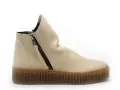 Follia Dolce 411 Blanc Boots et Bottines Plates Femme