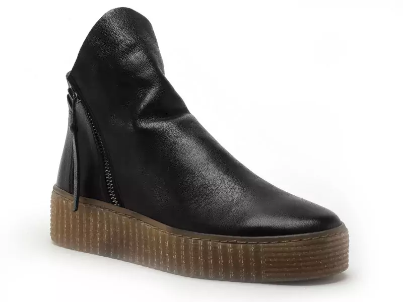 Follia Dolce 411 Noir Boots et Bottines Plates Femme