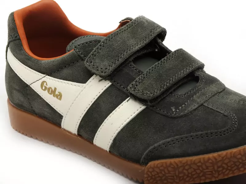 Gola HARRIER STRAP CKA192 Kaki Baskets Basses Garçon