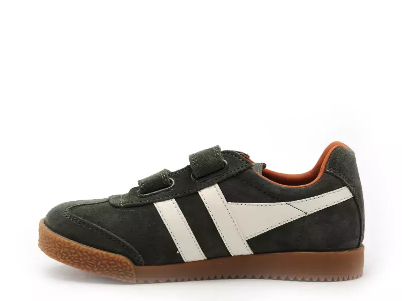 Gola HARRIER STRAP CKA192 Kaki Baskets Basses Garçon