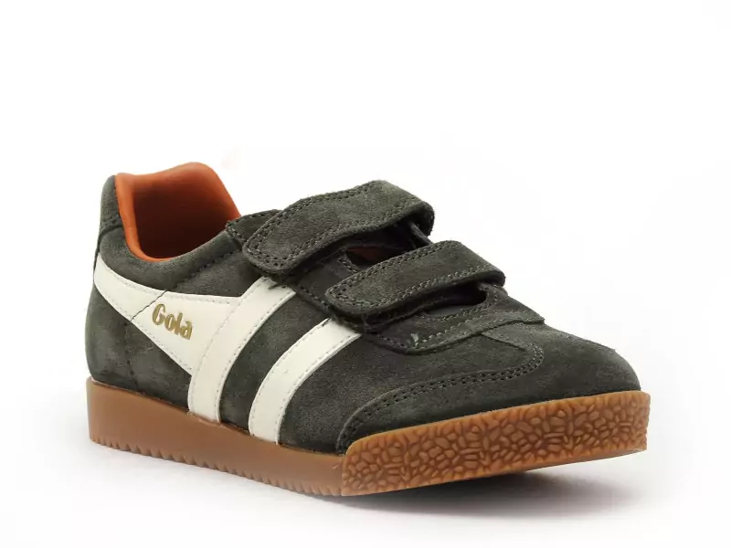 Gola HARRIER STRAP CKA192 Kaki Baskets Basses Garçon