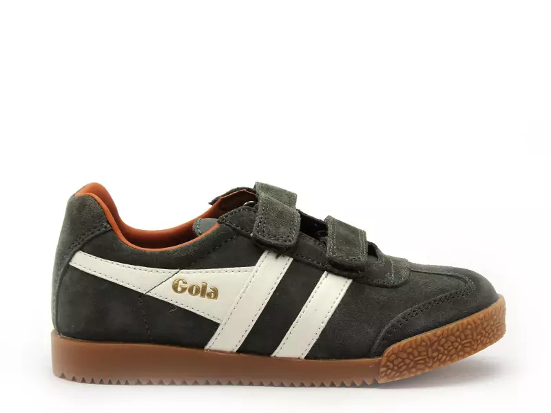 Gola HARRIER STRAP CKA192 Kaki Baskets Basses Garçon