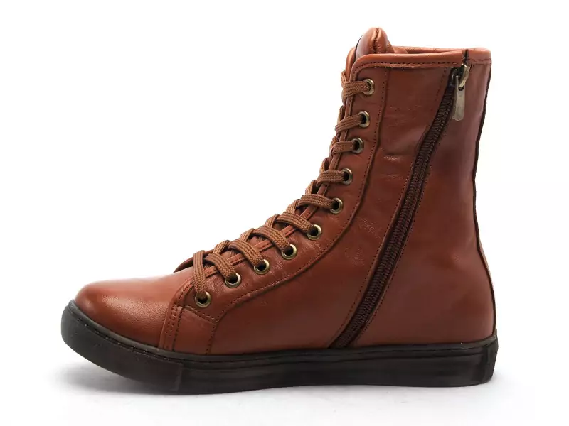 Andrea Conti 0342856 Marron Boots et Bottines Plates Femme
